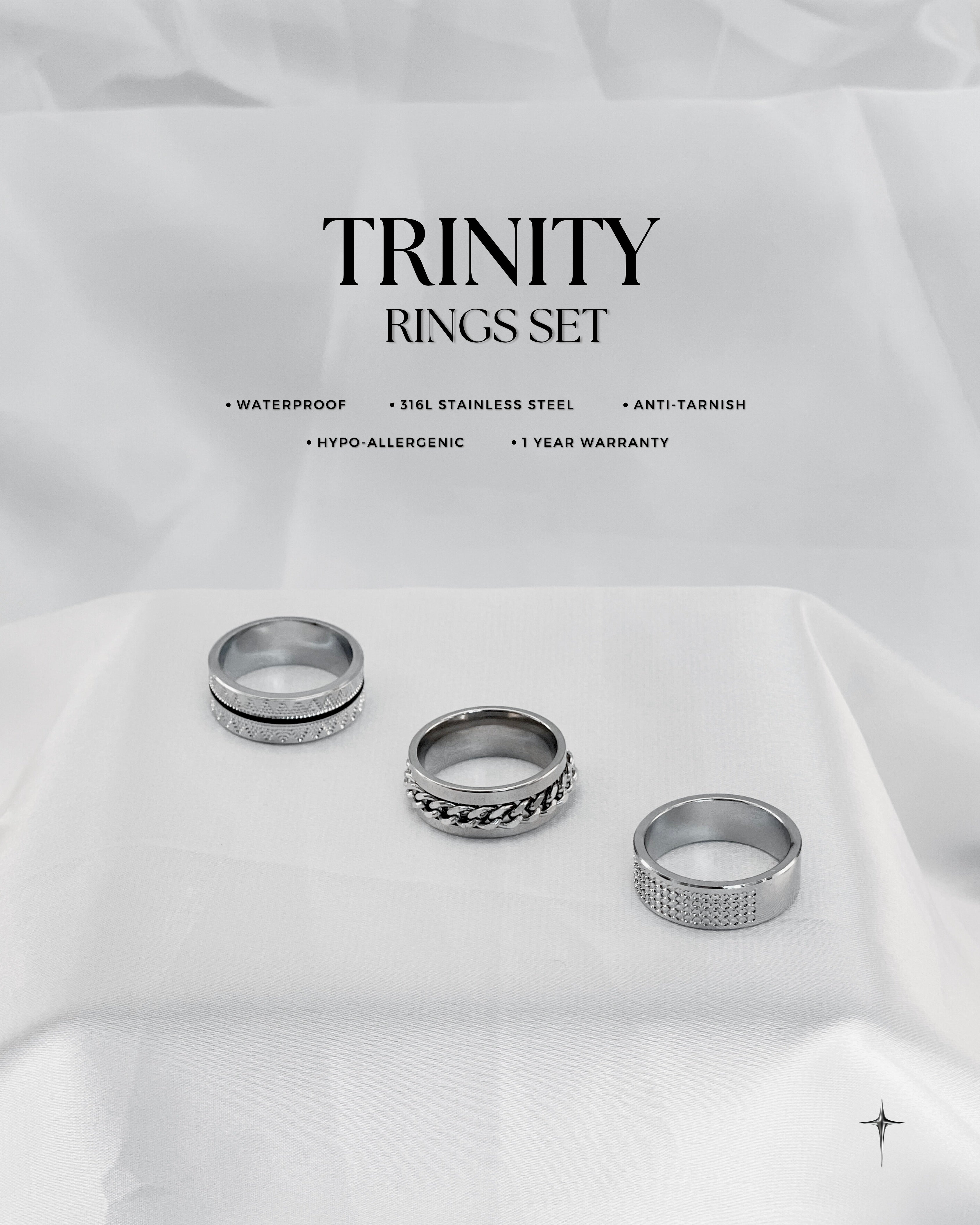 Trinity Rings Set