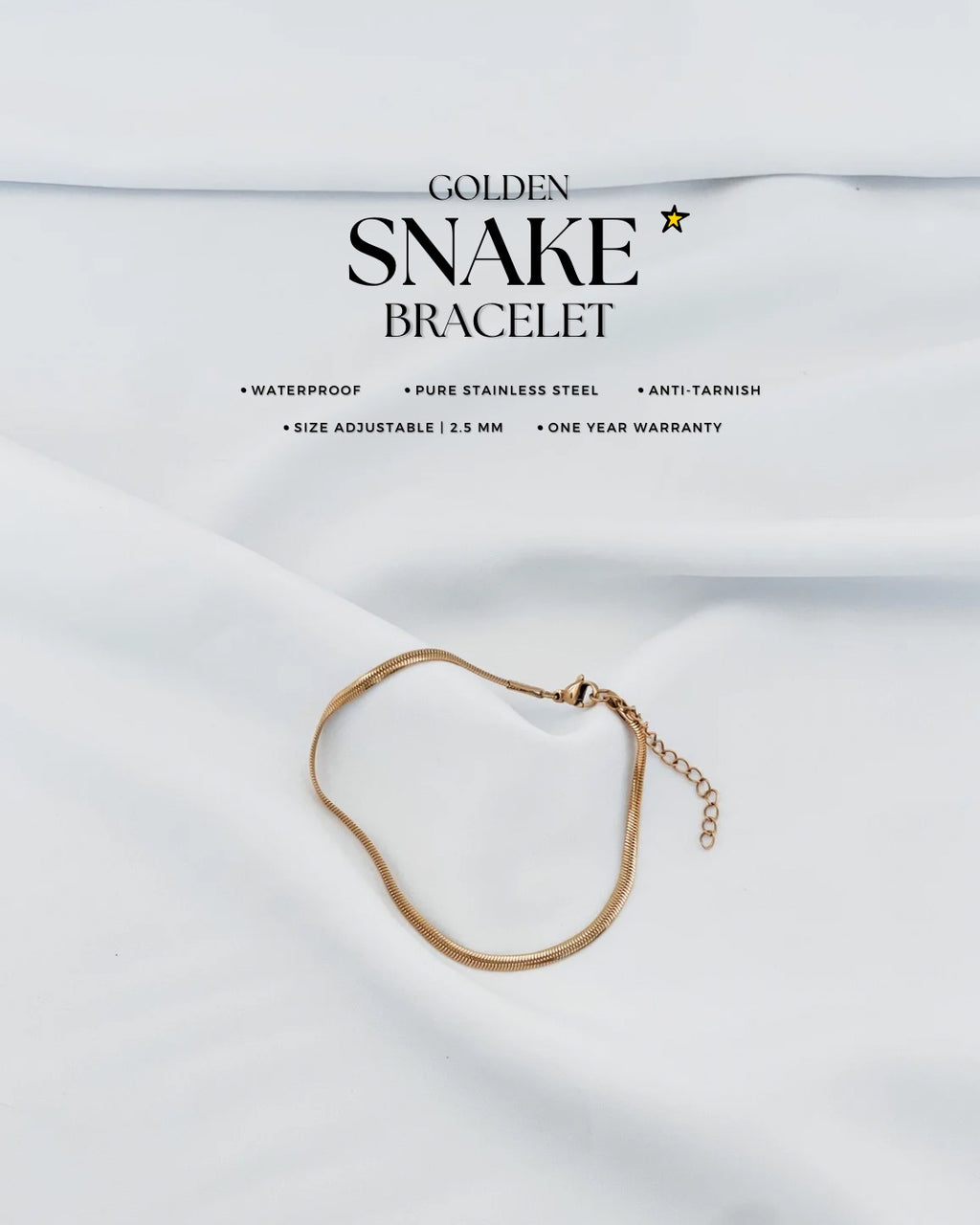 Gold Snake Bracelet