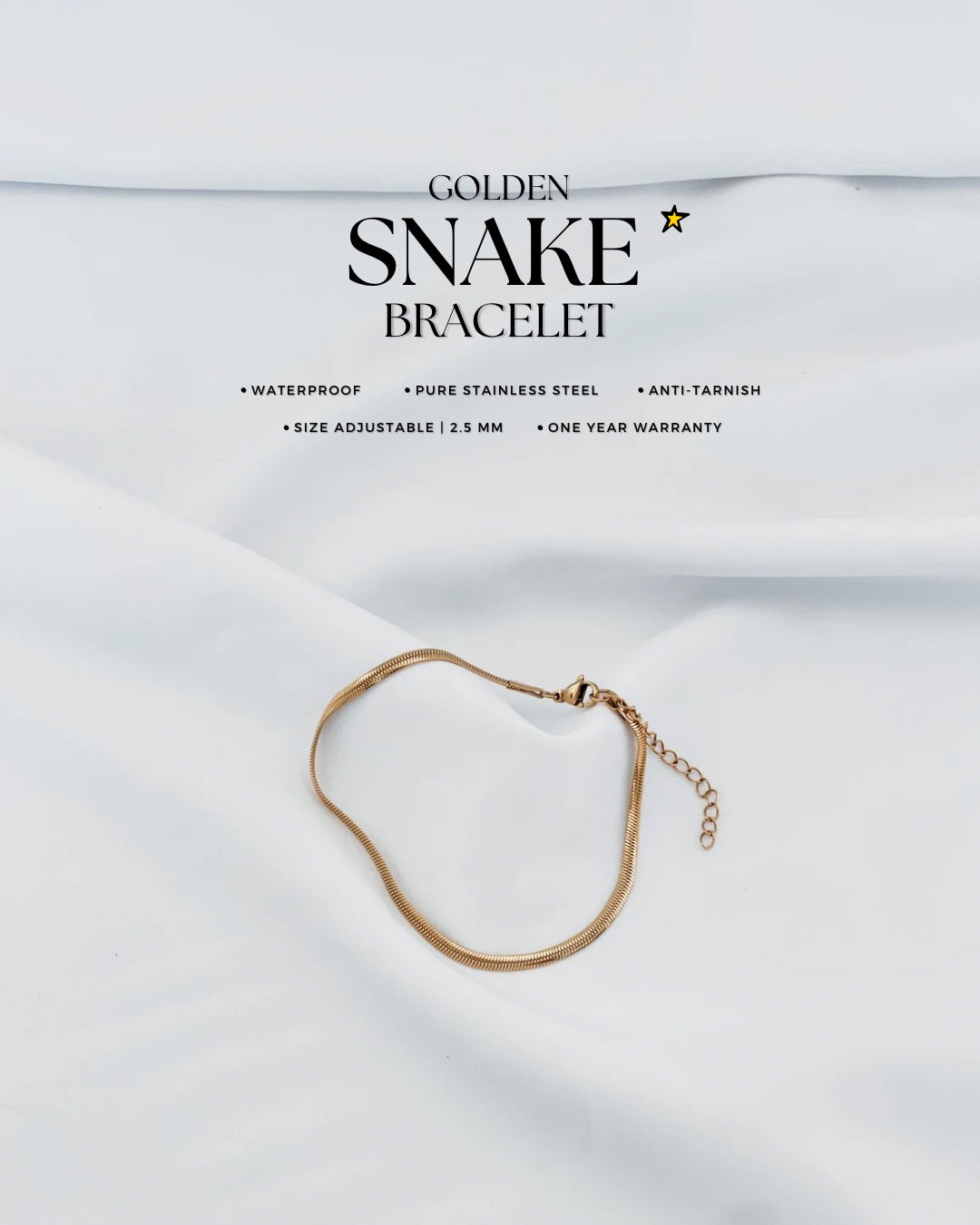 Gold Snake Bracelet