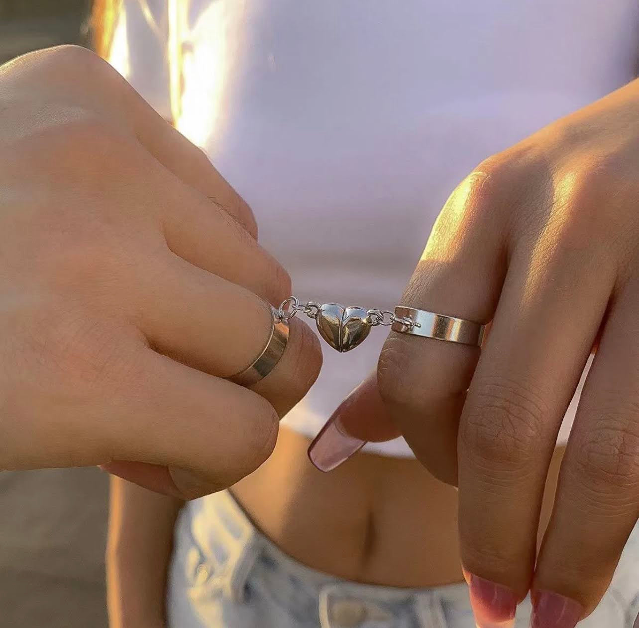 Couples Ring (Magnetic Heart)