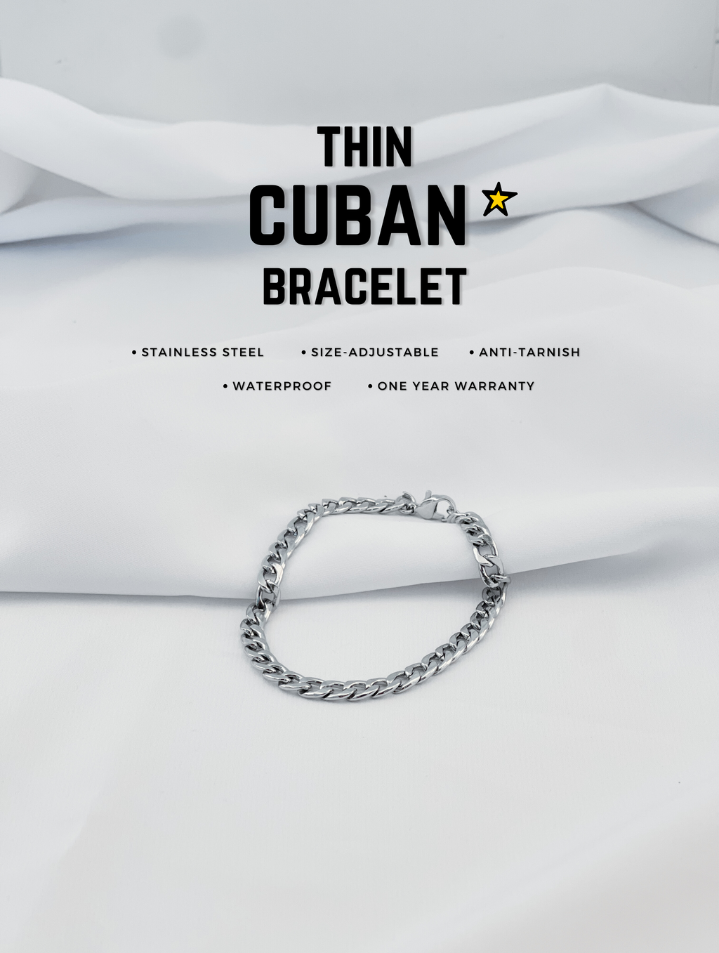 Thin Cuban Bracelet