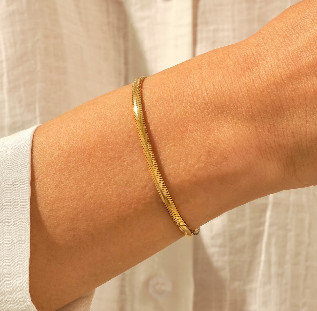 Gold Snake Bracelet