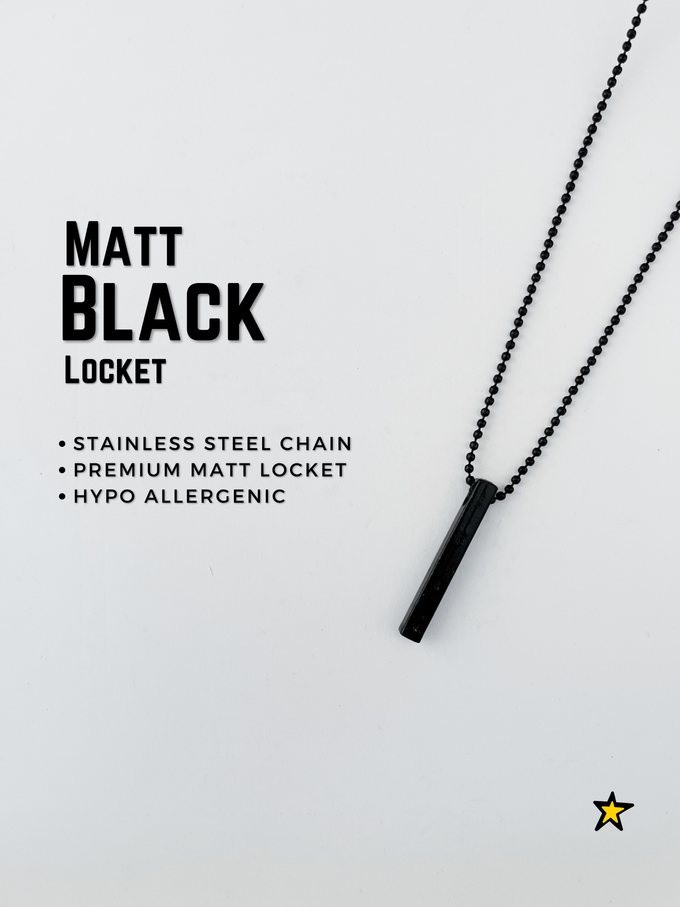 Matte Black Locket