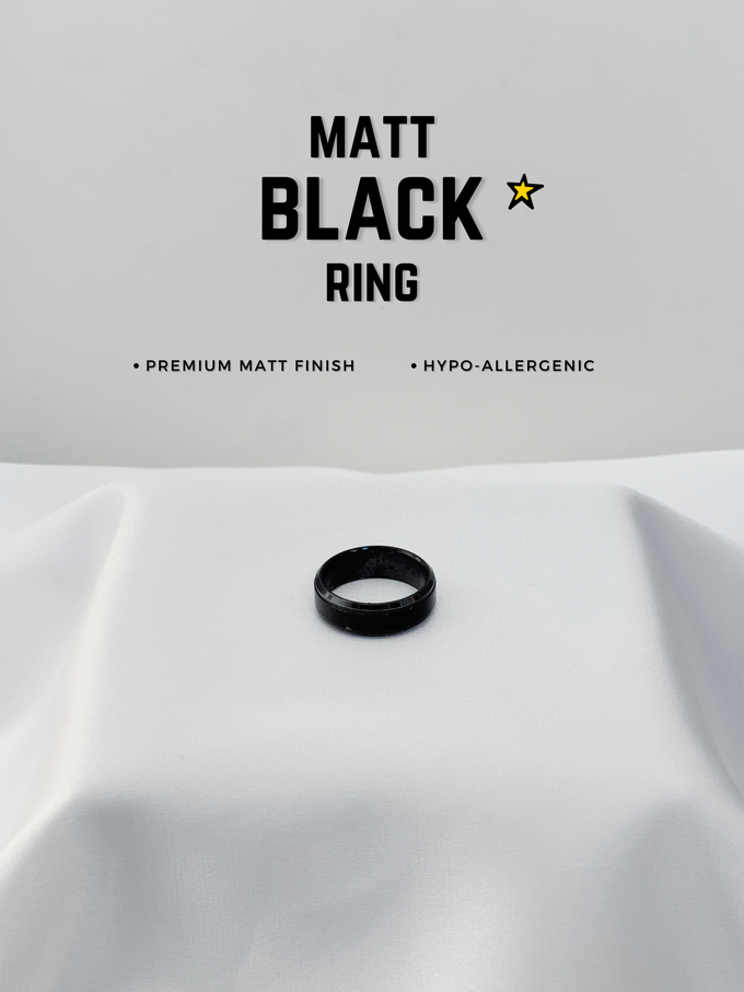 Matte Black Ring