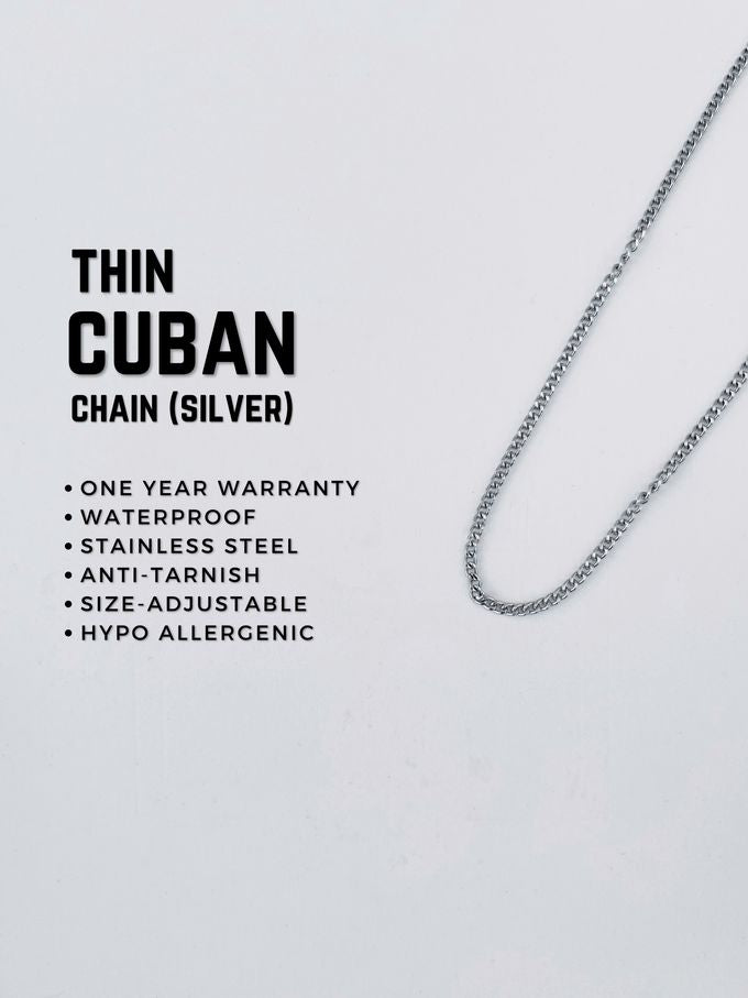 Thin Cuban Chain (Silver)